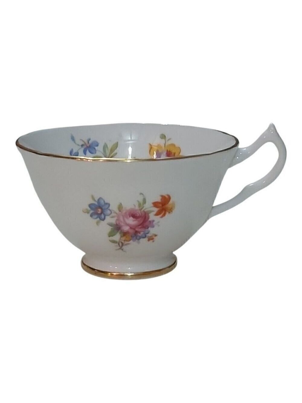 Vintage Collingwoods Bone China Teacup – Pattern #392 – Pre-War English Floral